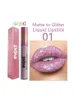 Diamond Glitter Lip Gloss Makeup 15 Färger Matt-Changing Watertproof Haring Shimmer Shiny Illusion Natural Liquid Lipstick 240410