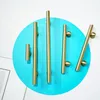 TB2016 латунные ручки золотой ручки мебели кухни Ручки 50 мм-220 мм бар с шариковой мебелью оборудование