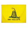 Gadsden Flag Snake Flag Tea Party Banner Tread on Me Flag 3x5 ft Polyester Rattle med grommets dubbel sömnad8477122