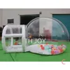 Activités extérieures de navire gratuit à porte 5 m de diamètre + 1,5 m Tunnel Bubble House Fête de mariage Blobe de camping gonflable Tent