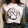 여자 T 셔츠 패들 티 여성 애니메이션 만화하라 주쿠 티셔츠 여성 재미있는 디자이너 옷