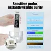 1PC White Digital Water Quality Tester TDS EC Meter Range 0-9990 Multifunctional Water Purity Temperature Meter TEMP PPM Tester