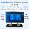 DC7.5-100V 20A/50A/100A LCD LCD Medidor de energia de energia do medidor de energia Multímetro Voltímetro com shunt monitor wz-dm20/dm50/dm100