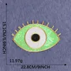 Grote size boze eye borduurpleisters pailletten Appliques Diy hippie kleding rugzak naaine ijzer-op stickers stitch punk embleem