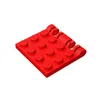 MOC Set GDS-1132 Hinge Plate 3 x 4 Locking Dual 2 Finger, 9 Teeth compatible with lego 44570 pieces of children's toys