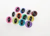 10pair 9mm 10 mm 12 mm 13 mm 14mm 15mm 16mm 18 mm 24 mm 30 mm Glitter Clear Safety Toy Cat Cat Eyes mit Handscheibe für Puppen -D12