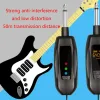 Kabels Oplaadbare draadloze gitaarzenderontvanger ingesteld voor elektrische basgitaar met oplaadbare 500 mAh lithiumbatterij