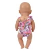 Flamingo stroje kąpielowe Akcesoria dla Born Baby 43 cm Pozycje 18 cali American Doll's Girl's Toys Our Pokolenia