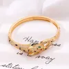 Bangle New Personalized Hip Hop Full Diamond Micro Set Zircon Leopard Head Womens Fashion Bracelet 24411