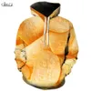 Cloocl Sweat à capuche pour hommes savoureux croustilles de pomme de terre swetshirts graphiques Sweats de street de street