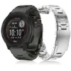 Banda di orologi in lega di titanio QuickFit per Garmin Forerunner 955 745 945 LTE S62 S60 / Istinct 2 45 mm Metallo cinghia 22 /26 mm Bracciale