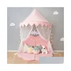 Crib Netting Children Bed Luifel Tent Baby Mosquito Net gaas gordijn Toddler Girl halfrond koepel lees Corner Play House Kids TEEP OT0UZ