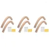 Hooks 6X Wooden Wall Plant Hangers Indoor Mounted For Hanging Plants Flower Bracket Wind Chimes