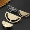 Luxury Classical Cabinet Door Handles Brushed Gold Drawer Wardrobe Handle Zinc Alloy 32mm 64mm Semicircle Pulls Knobs Hardware