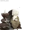 Kunst- und Handwerksläden Keramik -Eheser -Desktop -Dekorationhandwerk Home Ornamente Buddha Wasserfall Backflow Weihrauch Burner Stick Halter L49