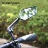 Riderace Bicycle Heckansichtspiegel klar Fahrrad Weiter Reichweite Rückblick Sehung Reflektor Einstellbarer Lenker links rechts Spiegel