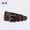 Belts 3.8cm Men's Belt Full-grain Leather Vintage Designer Classic Needle Buckle Top Layer Cowhide For Men