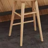 Chaise de bar haut naturel bois nordique rétro de cuisine conception chaises de salle à manger