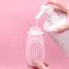 Bouteilles de rangement des bouteilles de rangement pour le distributeur de shampooing Dispensateur de fuite de fuite de voyage pour lotion Savon Silicone Massage Brush Cosmetic