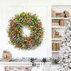 Dekorativa blommor Färgglada vår sommarblommor Garland Hemdekoration Multicolor för ytterdörrvägg Party 45 cm PVC Artificial Flower