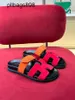Designer Itália chypres sandálias planas cinta de velcro genuíno