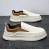 Casual Shoes Platform Men's Fashion Slip On Walking Sneakers Chunky Men Loafers Trend Comfortable Espadrilles Fisherman