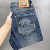 Jeans masculin Designer Quality European Beauty Head imprimé de saison lavé saisonnière lavé de saison de saison de saison de saison saisonnière Pantalon 9qre H77F