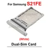 Pour Samsung Galaxy S21 Fe Single et double carte SIM Plateau de carte SIM PORTER PIENS PIÈCES DE SOPPOSITION PIÈCES BLIC