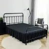 Uitstekende kwaliteit split hoeken stijl gegolfde stofbed rok Valantie met platform -14 inch hoog in het einde