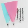 Baking Tools 26 PCS/Set Silicone Pastry Bag Tips Kitchen DIY Icing Piping Cream Reusable Bags 24 Nozzle Set Cake Decorating