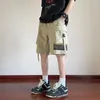 Herren -Shorts Harajuku Männer Japan Street High Street Leichtes Atmen coole Fracht 2024 Hip Hop Bermudas