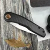 Ball Bearing 0545 D2 Stonewashed Blade Carbon Fiber Handles MagnaCut Flipper Folding Knife EDC Outdoor Survival Camping Tool Military Tactical Knife