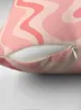 Oreiller Liquid Swirl rétro Rétro contemporain Résumé en Soft Blush Pink Throw Canapas Cover Cusions Cover