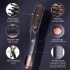 Brushes Kensen beard straightener Brush Comb Hair Straightener Men Quick Beard Straightening Curling Styling Negative Iron Heating Comb