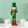 25 cm Christmas Noisette de Noisette en bois en bois Soldier Soldier Gingerbread Man Ornement Cadeau de Noël DÉCoration de la maison