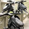 Hjul upp MTB cykelväska pekskärm cykel cykel cykling vattentät topp rörtelefon fodral hållare övre rör pannier förvaringspåse