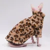 Costumes de chat Costumes des vêtements pour animaux épaisseur de veste chaude pour chats sans cheveux Sphynx Devon Rex et petit