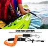 Paddle guinzaglio elastico kayak paddle corda di sicurezza canna da pesca a spirale a spirale elastico kayak paddle corda canoa