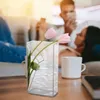 Clear Acrylic Vase Desktop Vase Bookshelf Decor Book Shape Vase Flower Arrangement Ware for Hotel Home Office Wedding Decoration