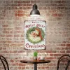 Metal Tin Sign Vintage Metal Signs Santa Sign Christmas Sign Christmas Wall Art Holiday Decor Retro Wall Decor Tin Sign