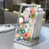 Funda Transparente de Flores Para Samsung Galaxy S23 Ultra و Funda Trasera de Tpu Suave de Silicona Para Samsung S22 Plus S21 Fe S20 Fe S10 Plus