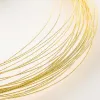 2 metri/rotolo 14k oro oro placcati in metallo in rame in rame Fili a sospensione bracciale per gioielli fai -da -te che producono risultati