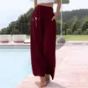 Pantalon pour femmes cordon de loisir élastique impression