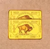 Inne sztuki i rzemiosło 1 unz 24K złota platowane w Stanach Zjednoczonych Buffalo Gold Bar Bullion Coin Collection5002730
