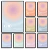 Anioł Number Gradient Kolor Aura 000 do 999 plakat Parvas Painting Duchowy nadruk obraz Nordic Modern Room Decor Home Decor