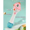 Childrens Dinosaur Bubble Gun Rotation Eyes Fun Chick Pruste Handheld Bubble Stick Automatic Bubble Souffle Boys Girls Outdoor Toys 240408