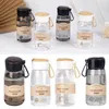 Water Bottles Plastic Clear Bottle Fashion Leakproof Lightweight Mug 380ml High Temperature Resistent Travel Kettle