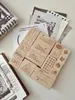 Vinage English Number Floral Wooden Rubber Stamp for DIY Scrapbooking Photo Album Card Making