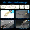 100W Hot Stapler Plastic Welder Machine Car Bumper Repair Kit with Pliers Knife 800pcs Welding Nails Welding Gun Machine Tools