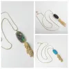 Designer pour femmes Kendrascott Collier long Rayne Light Gold Aprial Shell Collier Tassel Collier Long Poulain Chaîne de vacances Cadeaux de vacances